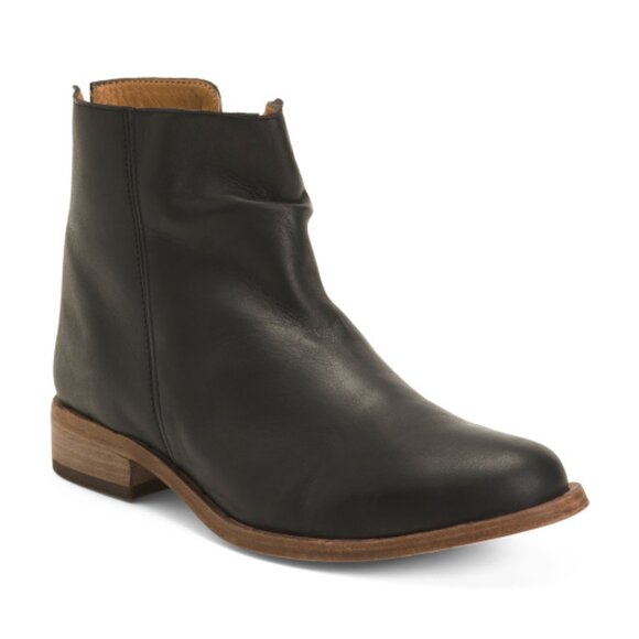 NEW BEEK Made In Mexico Leather Quail Booties in black for women 825 13m8 - Picture 5 of 8